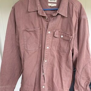 Madewell Dusty Rose Easy Fit Shirt